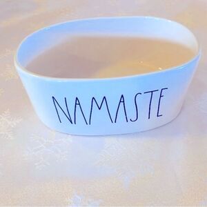 Rae Dunn Namaste Oval Trinket/Planter Bowl not for cooking formerly candle bowl